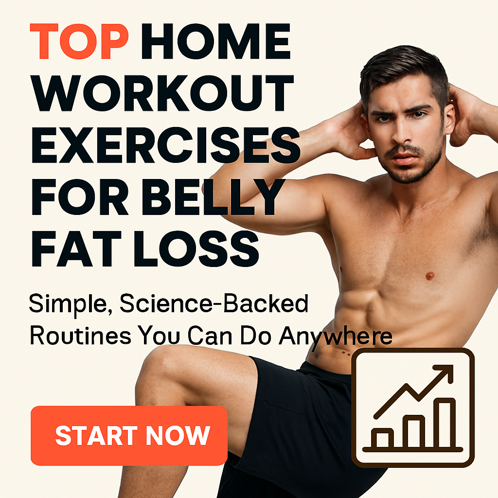 Fit man doing bicycle crunches at home for belly fat loss workout thumbnail